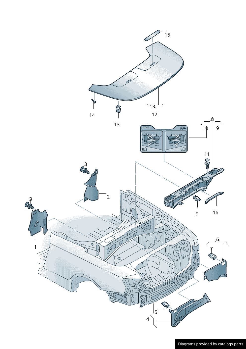 Car part diagram