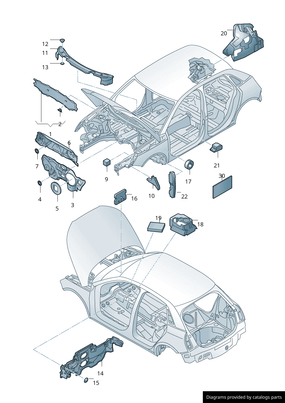 Car part diagram