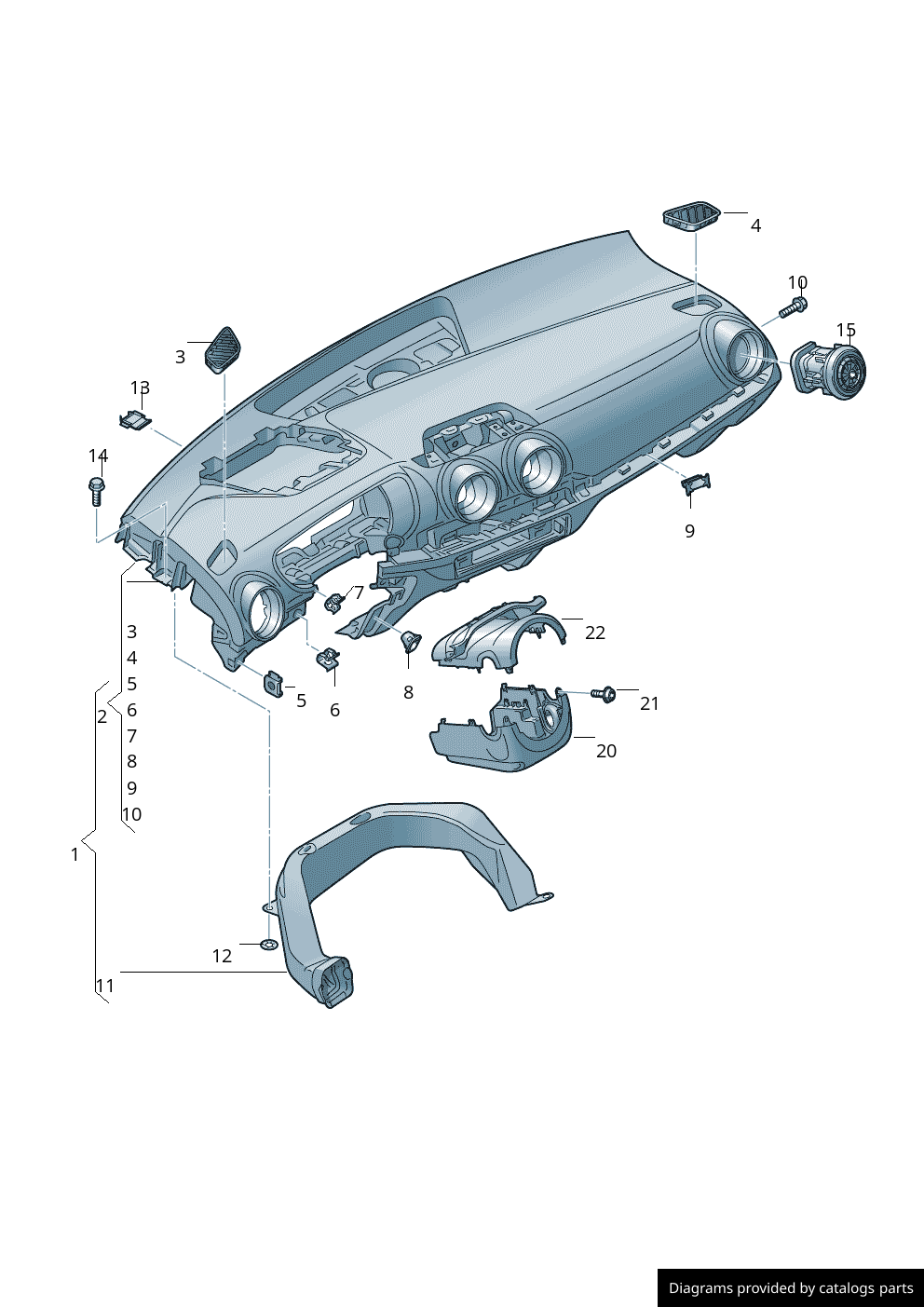 Car part diagram