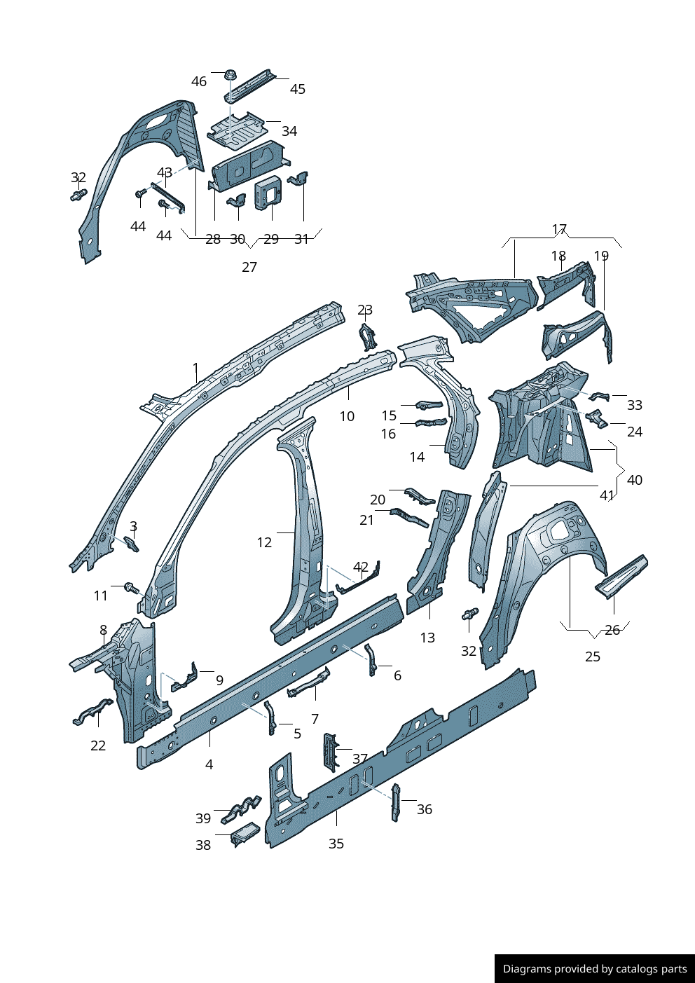 Car part diagram
