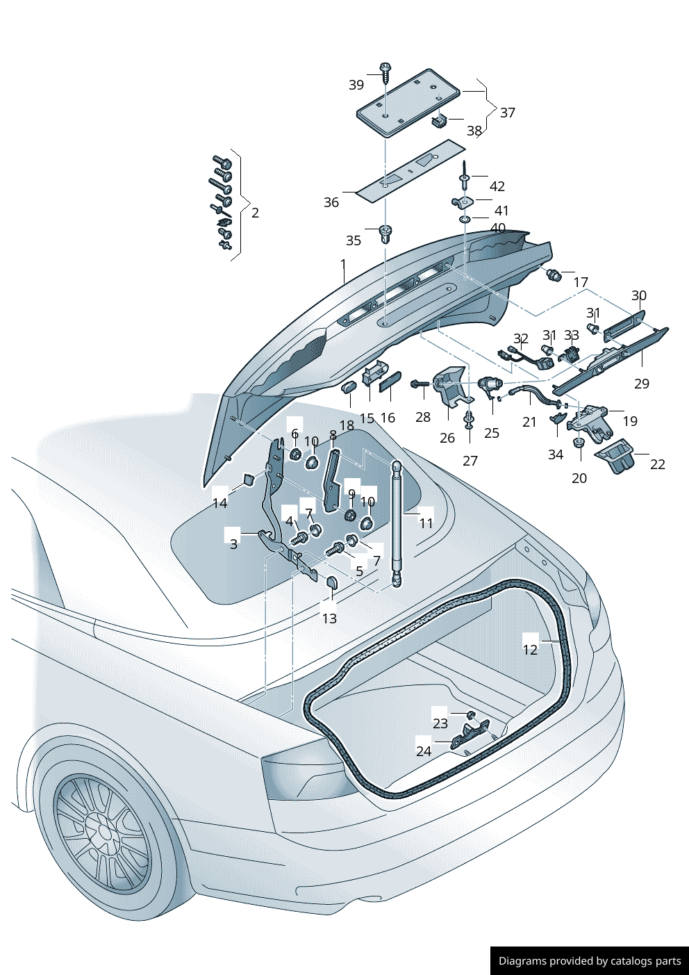 Car part diagram