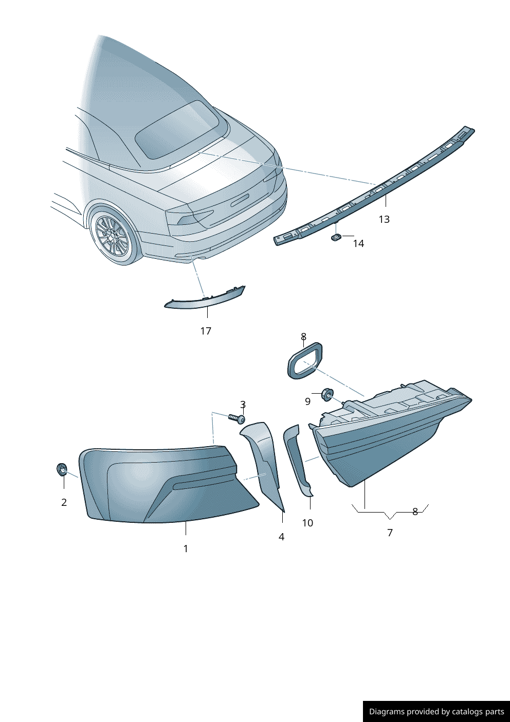 Car part diagram