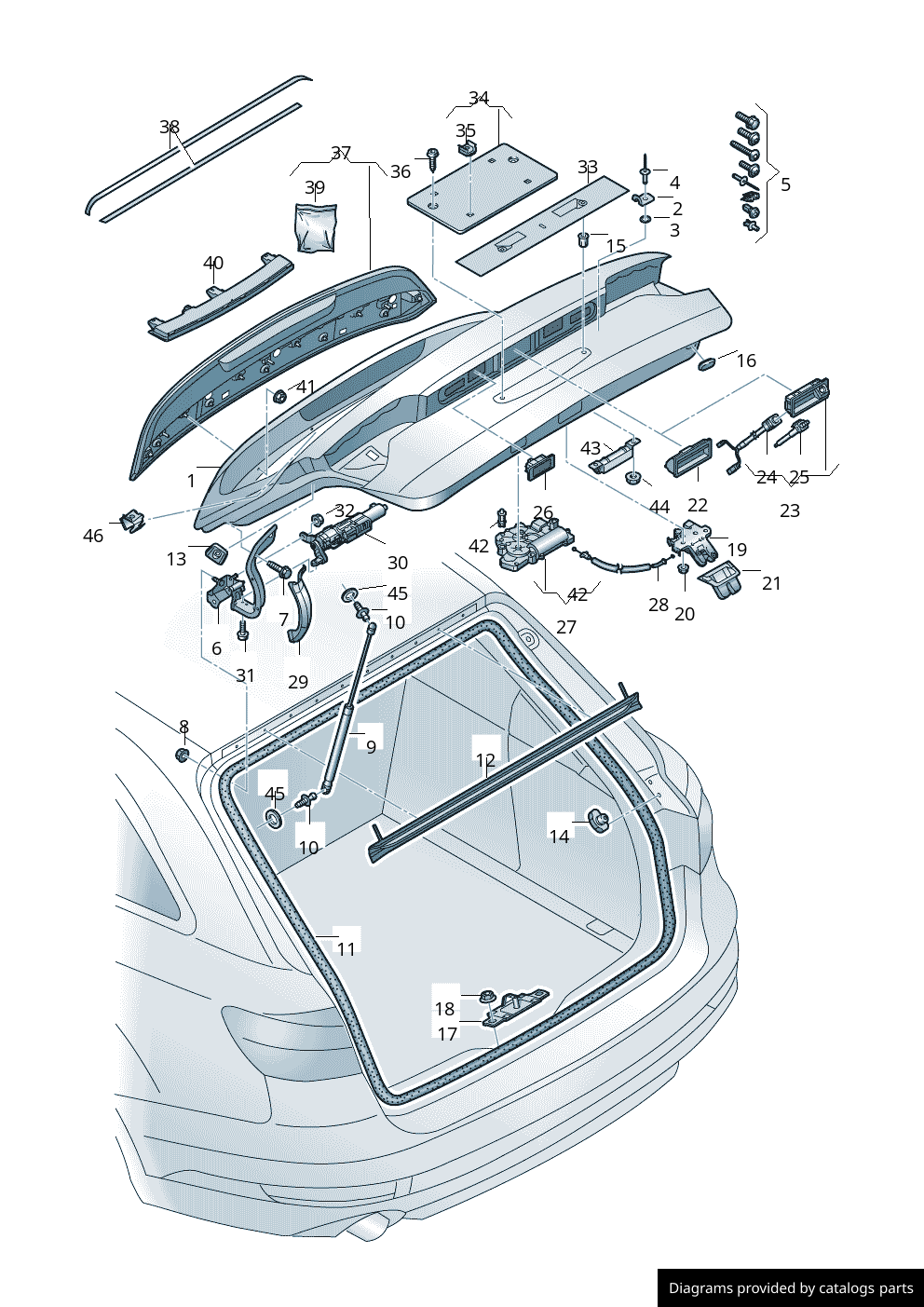 Car part diagram