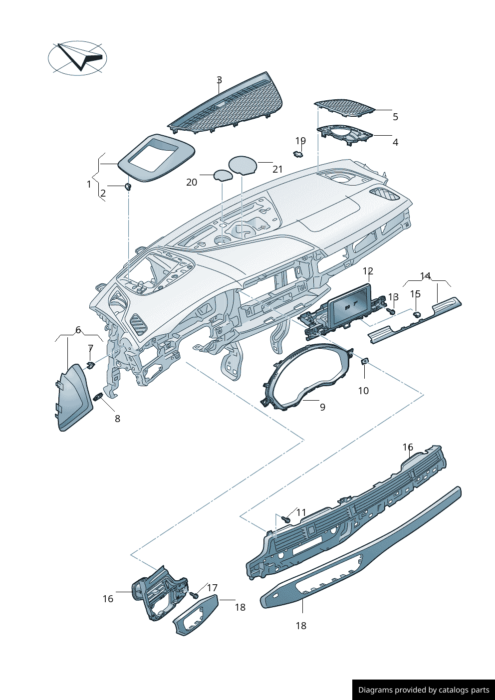 Car part diagram