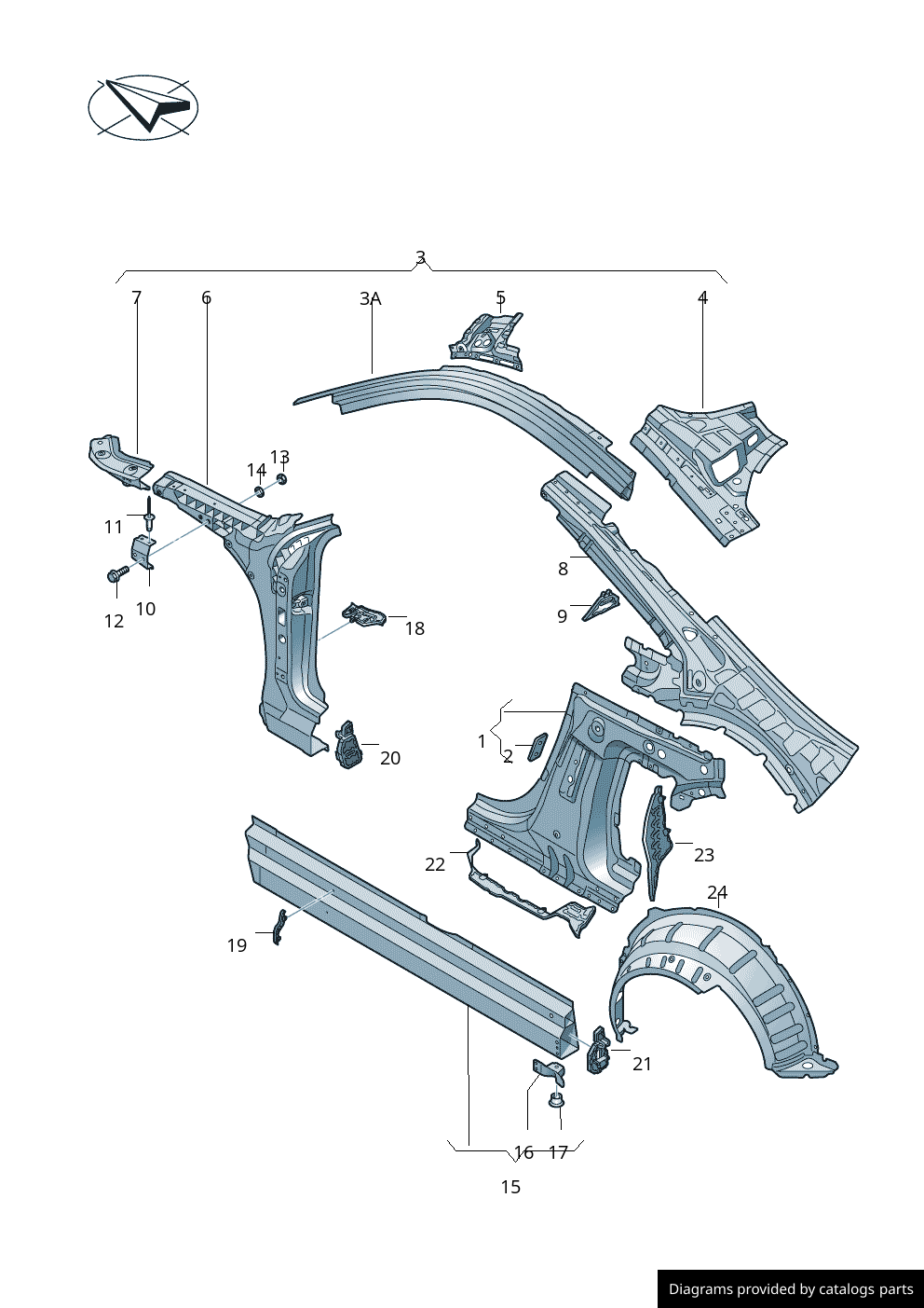 Car part diagram