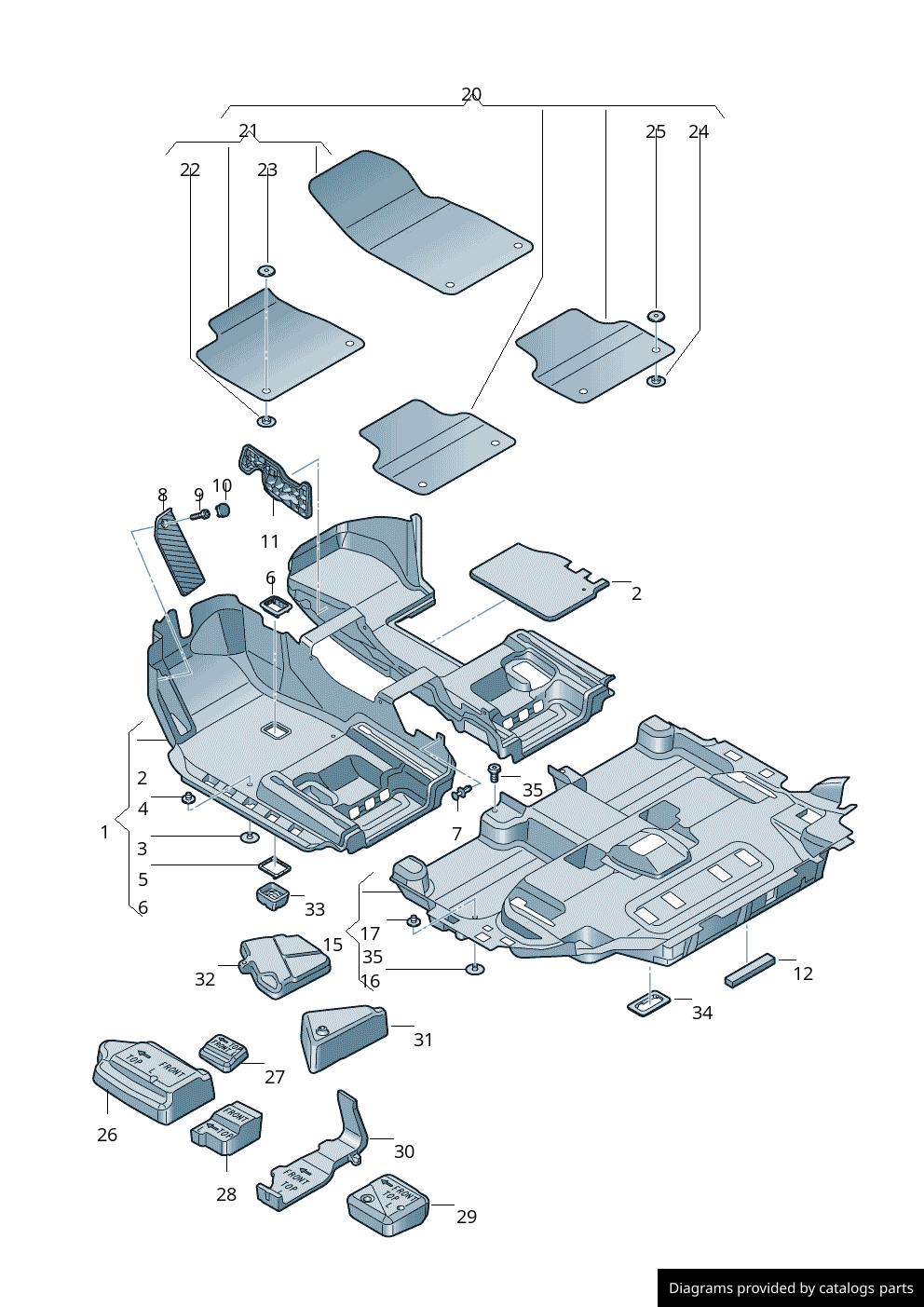 Car part diagram