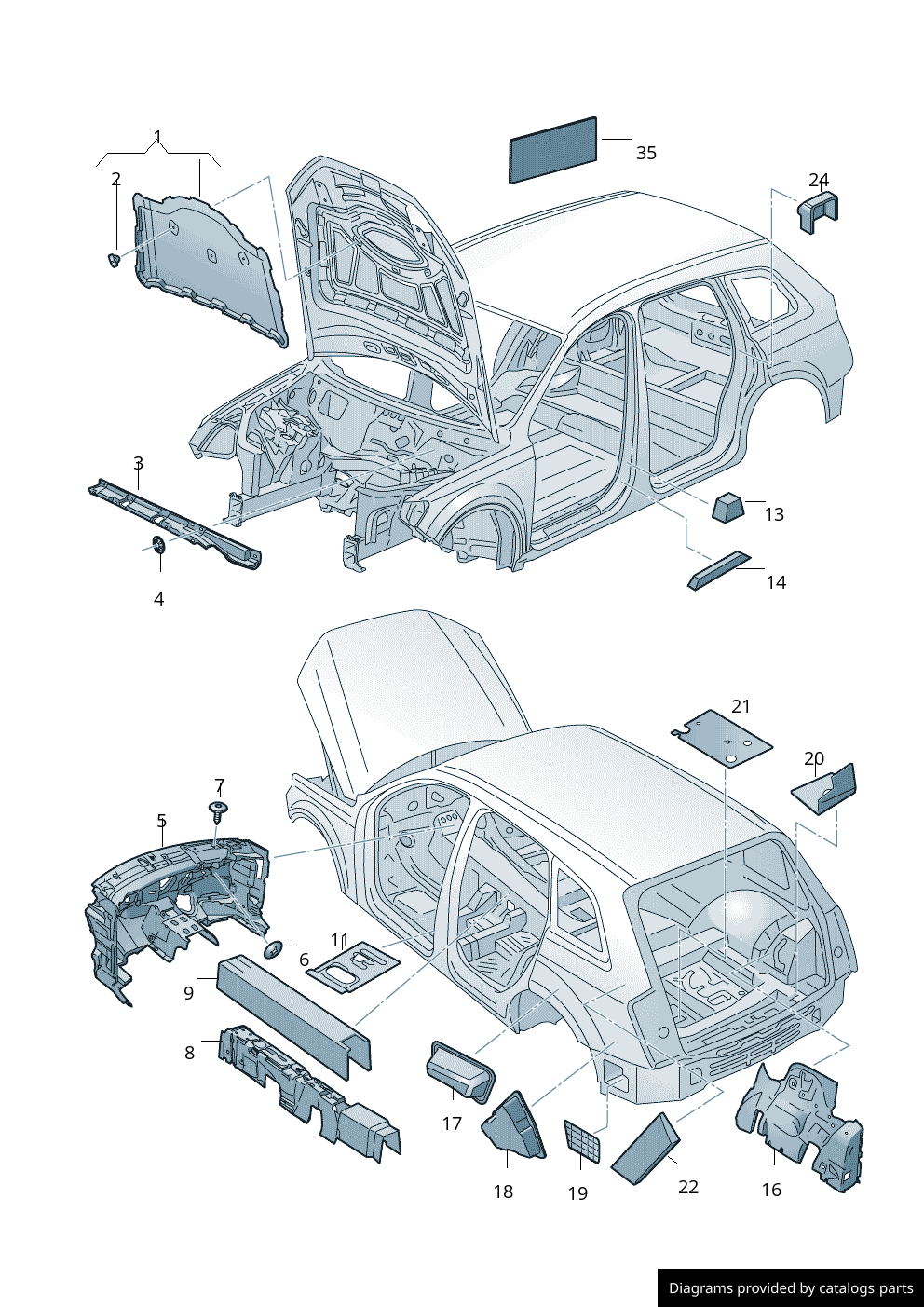 Car part diagram