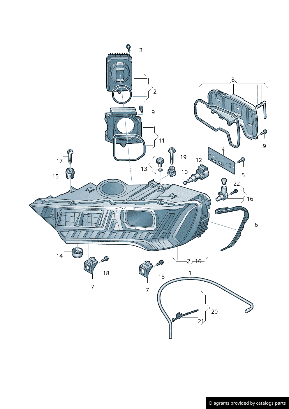 Car part diagram