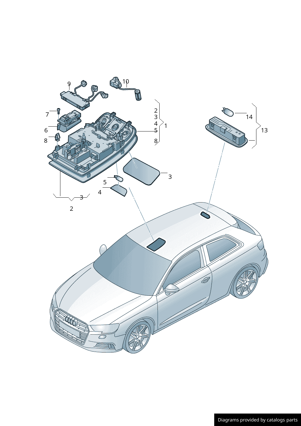 Car part diagram