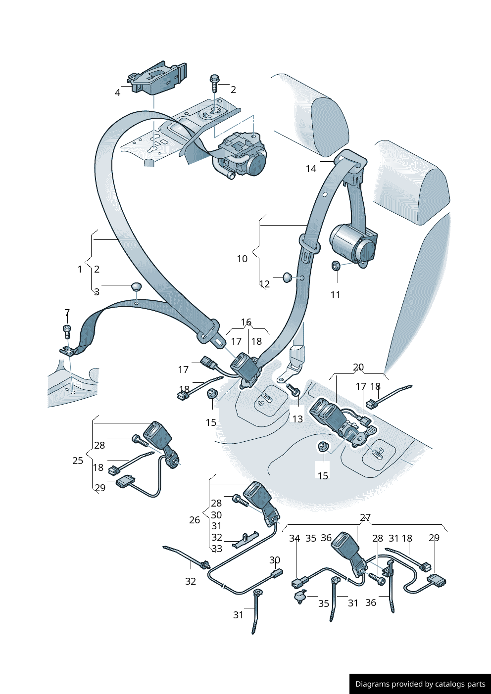 Car part diagram