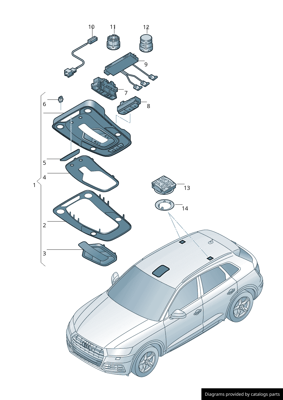 Car part diagram