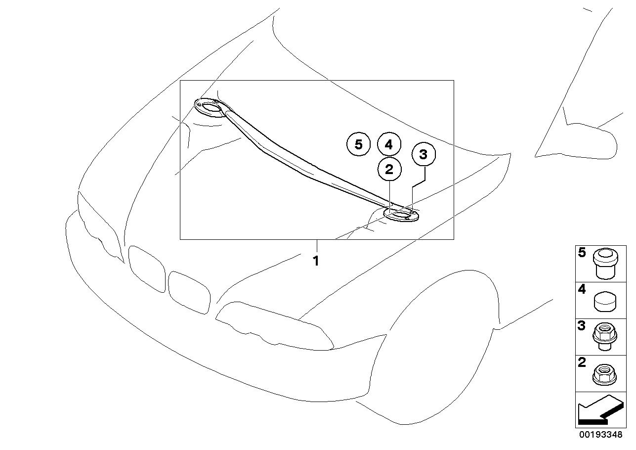 BMW Strut Brace 51710429378 - LLLParts