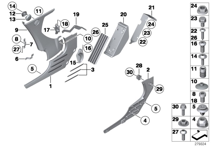Car part diagram
