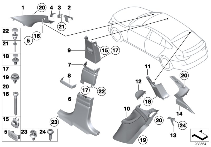 Car part diagram