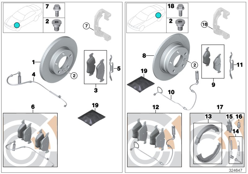 Car part diagram