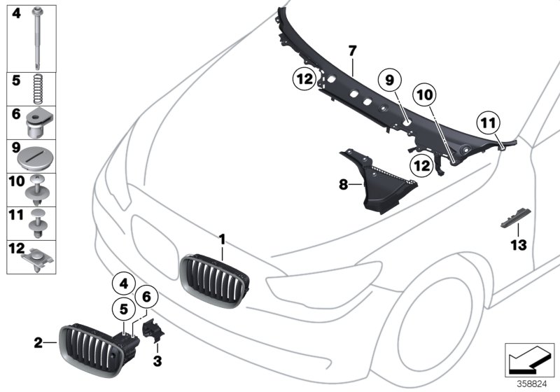 Car part diagram