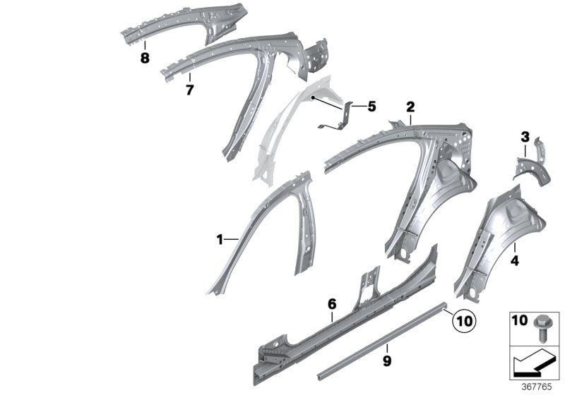 Car part diagram