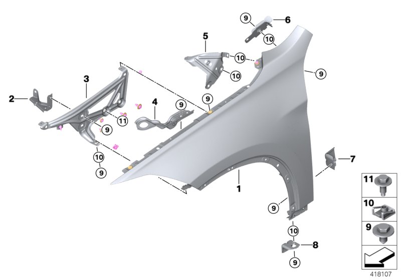 Car part diagram