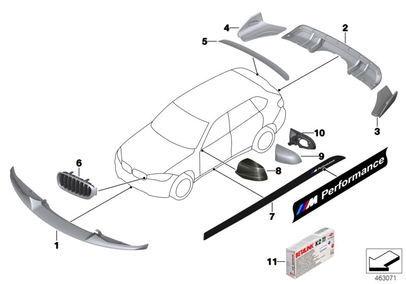 Car part diagram