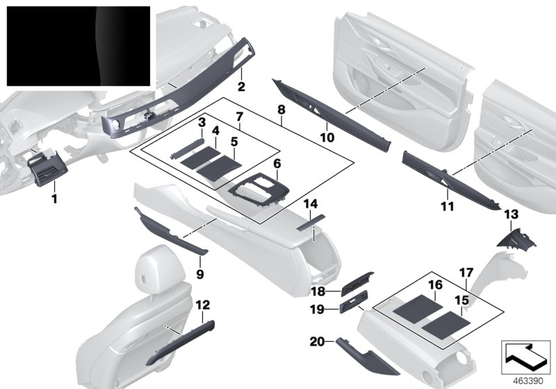 Car part diagram