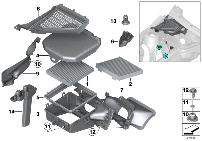 Car part diagram