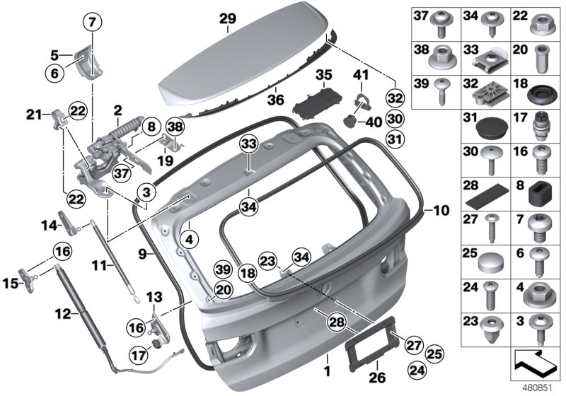 Car part diagram