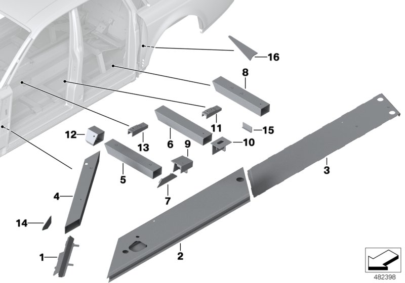 Car part diagram