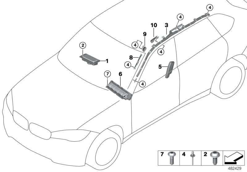 Car part diagram