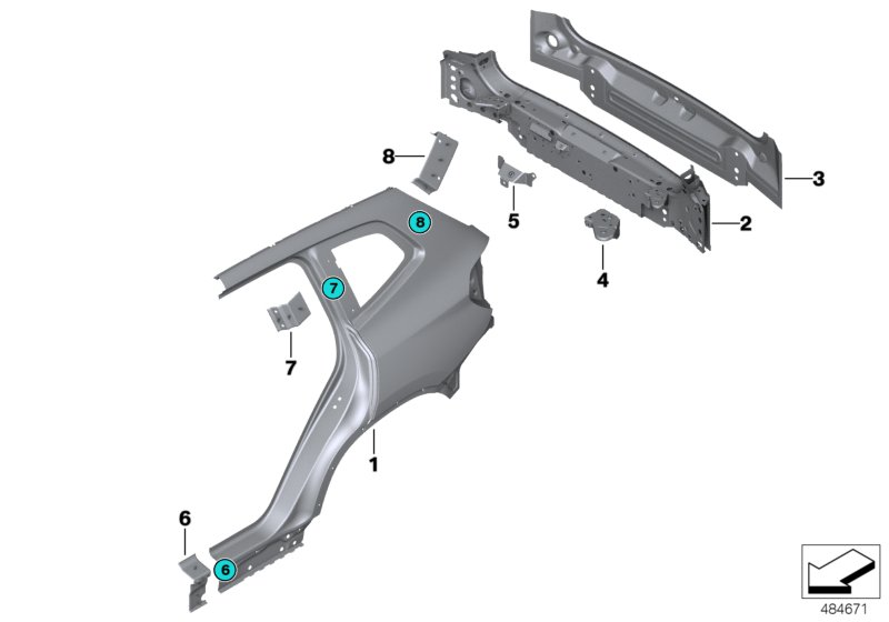 Car part diagram