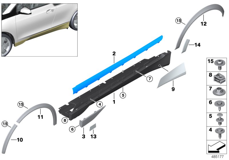 Car part diagram