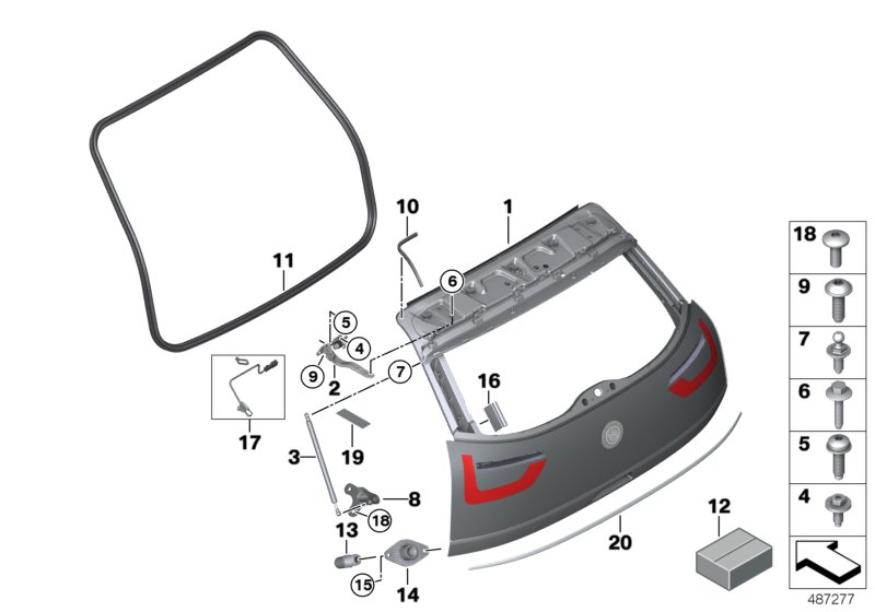 Car part diagram