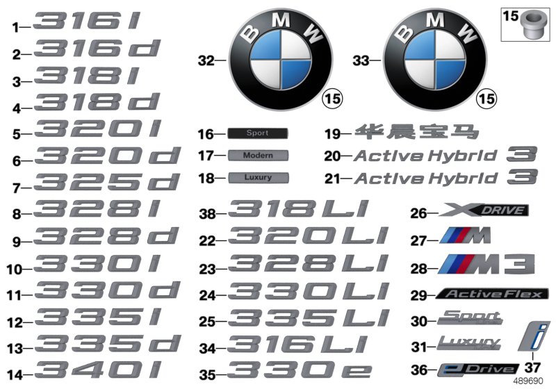 Car part diagram