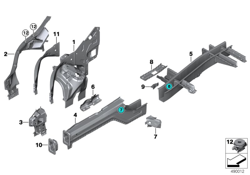 Car part diagram