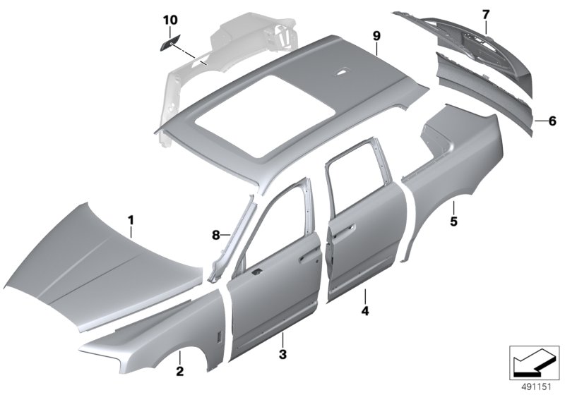 Car part diagram