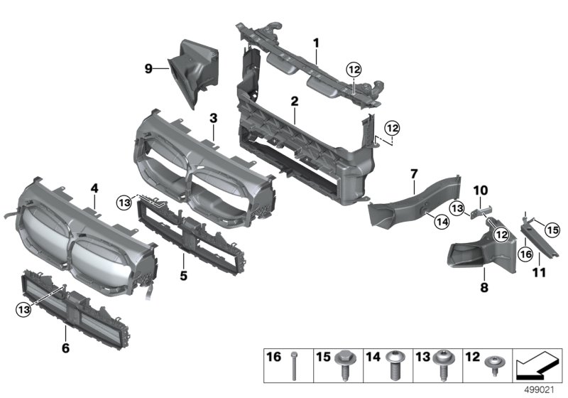 BMW Air Duct With Air Flap Control Top 51749448484 - LLLParts