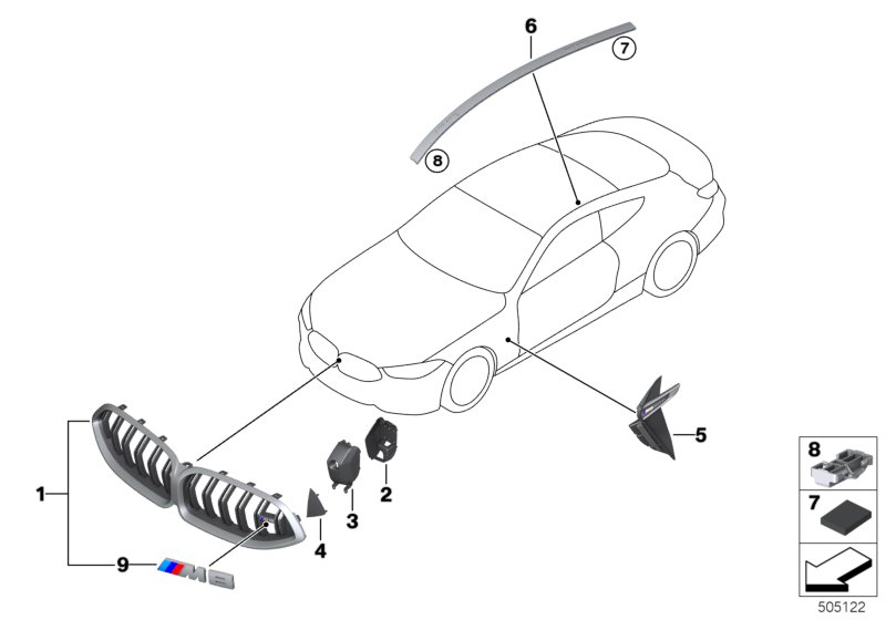 Car part diagram