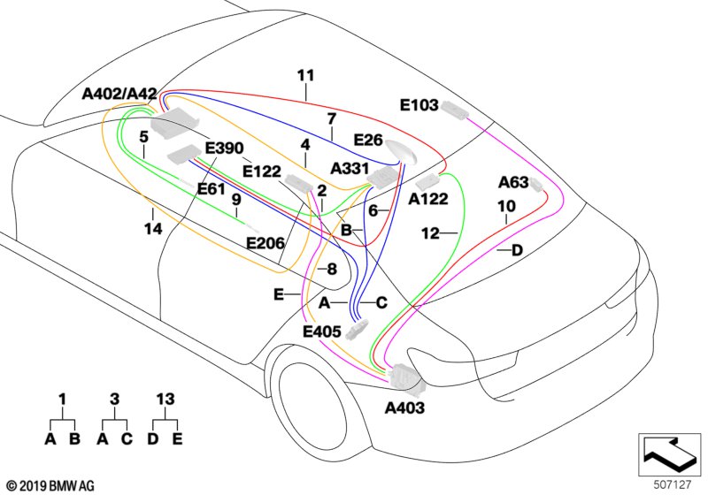 Car part diagram