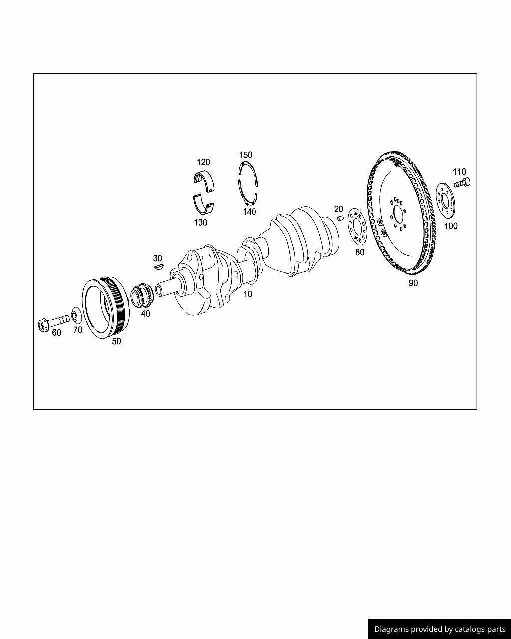 Mercedes Benz Main Bearing, Lower Half A2780330802 - LLLParts