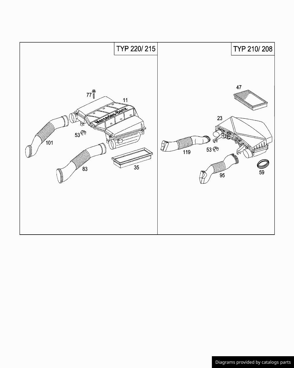 Car part diagram