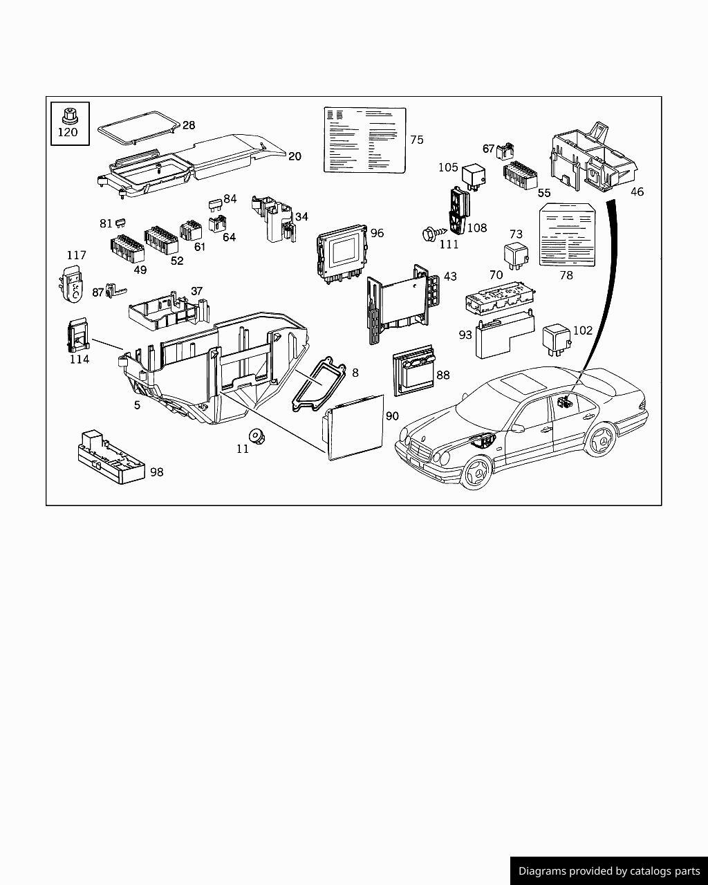 Car part diagram