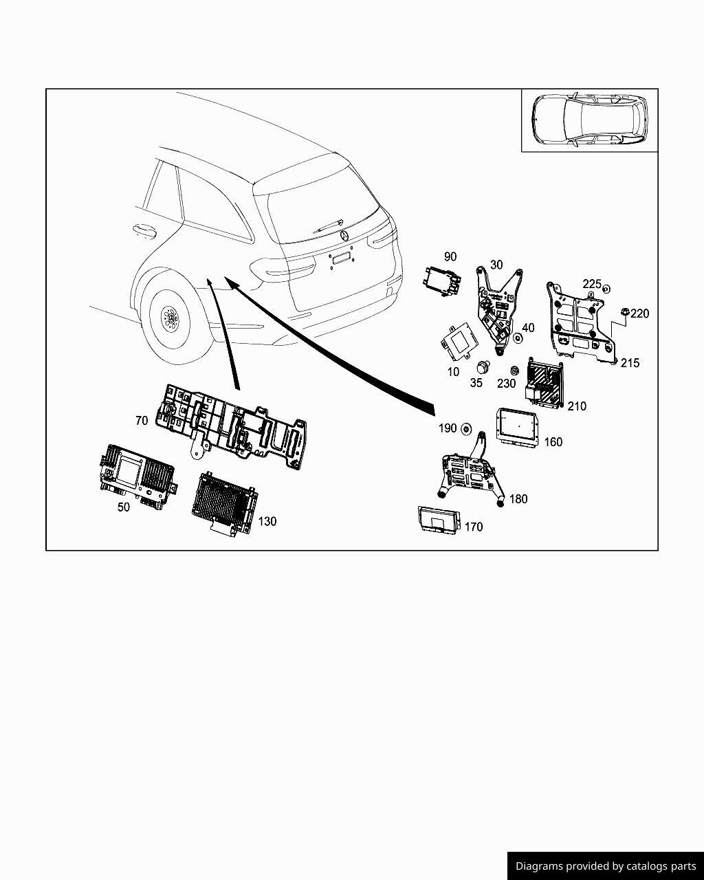 Mercedes Benz Control Unit, Complete A2139005320 - LLLParts