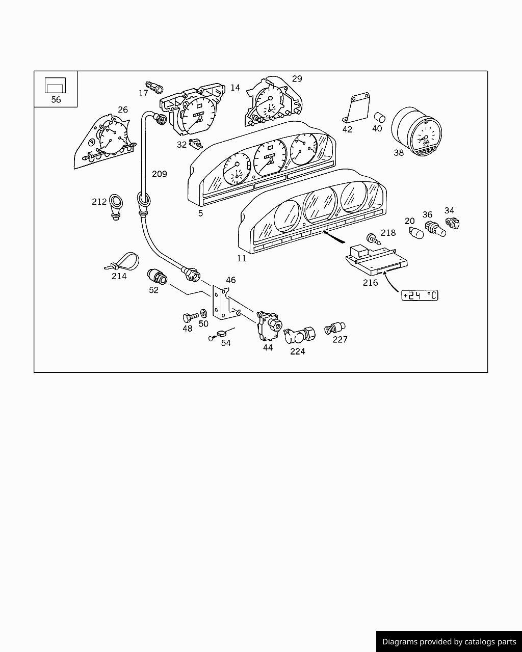 Mercedes Benz Speedometer A4635420006 - LLLParts