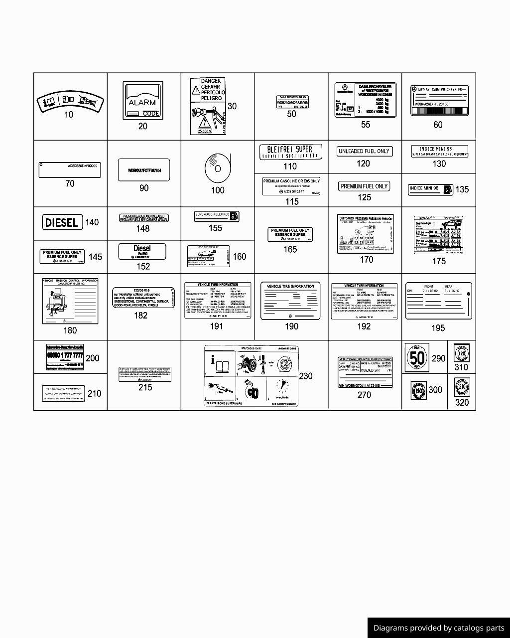 Car part diagram