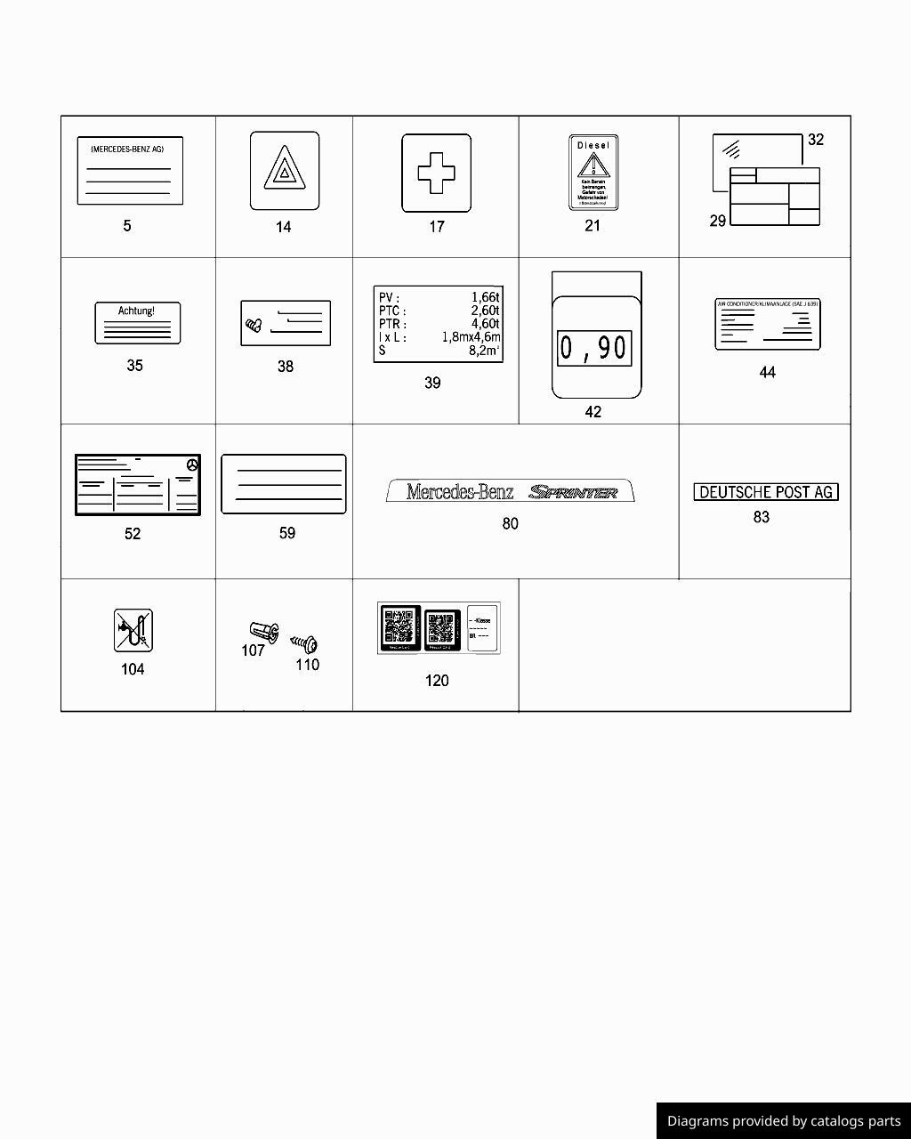 Car part diagram