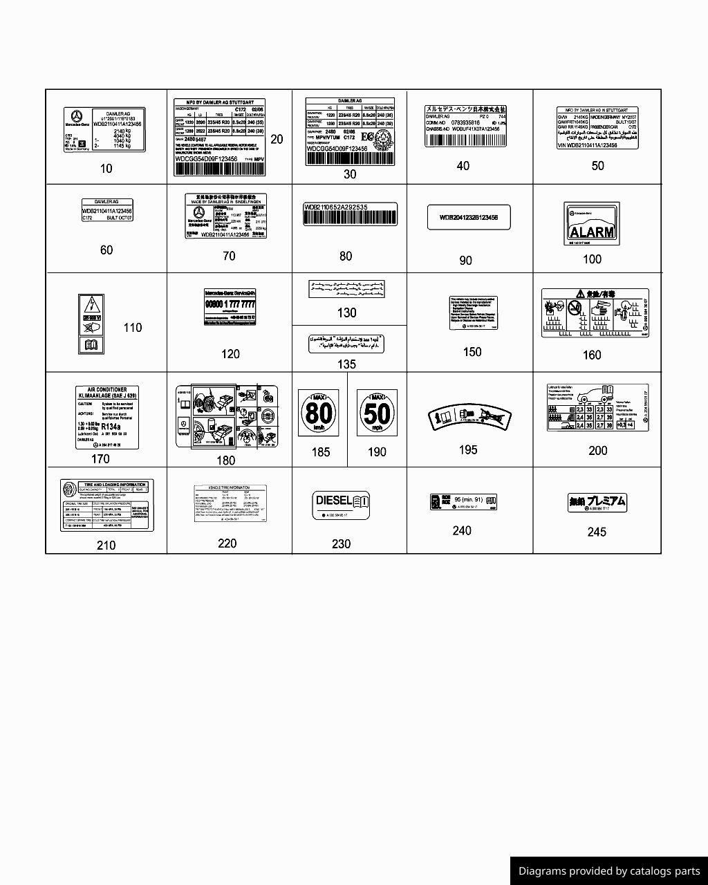 Car part diagram