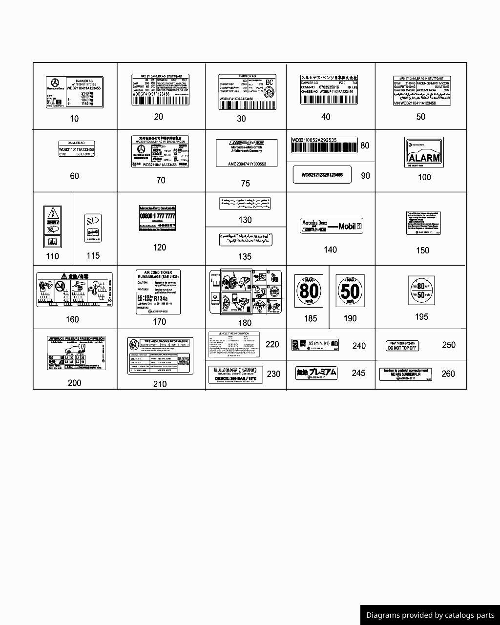 Car part diagram