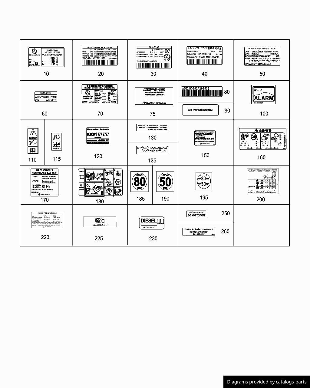 Car part diagram
