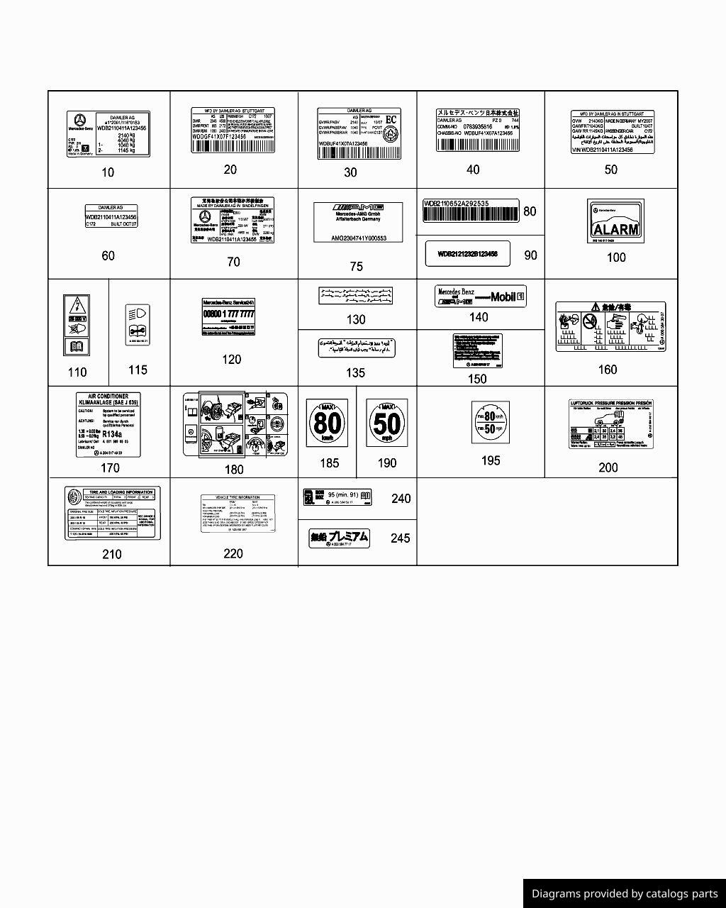 Car part diagram