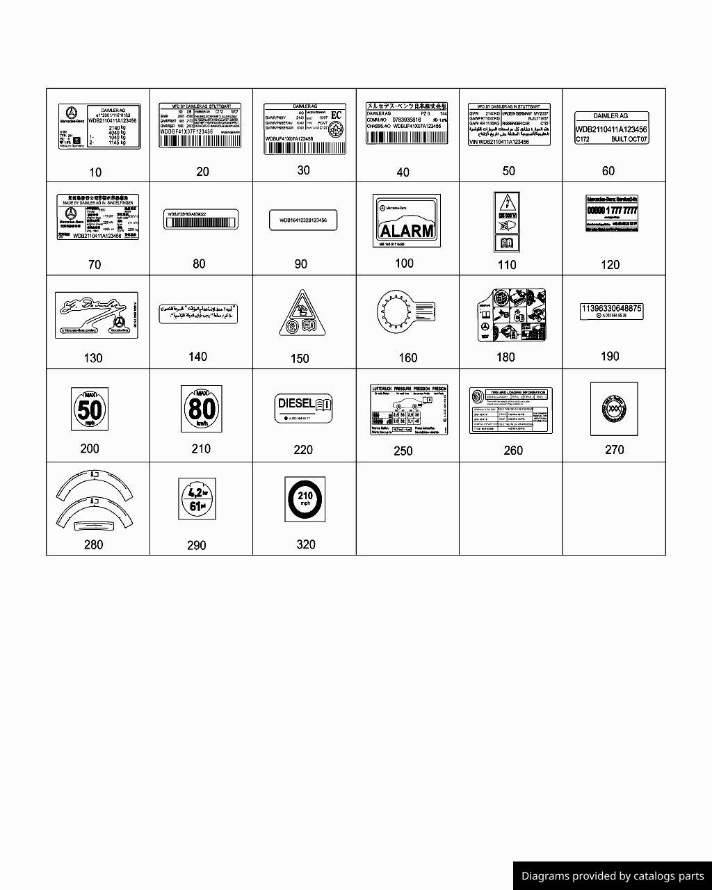 Car part diagram