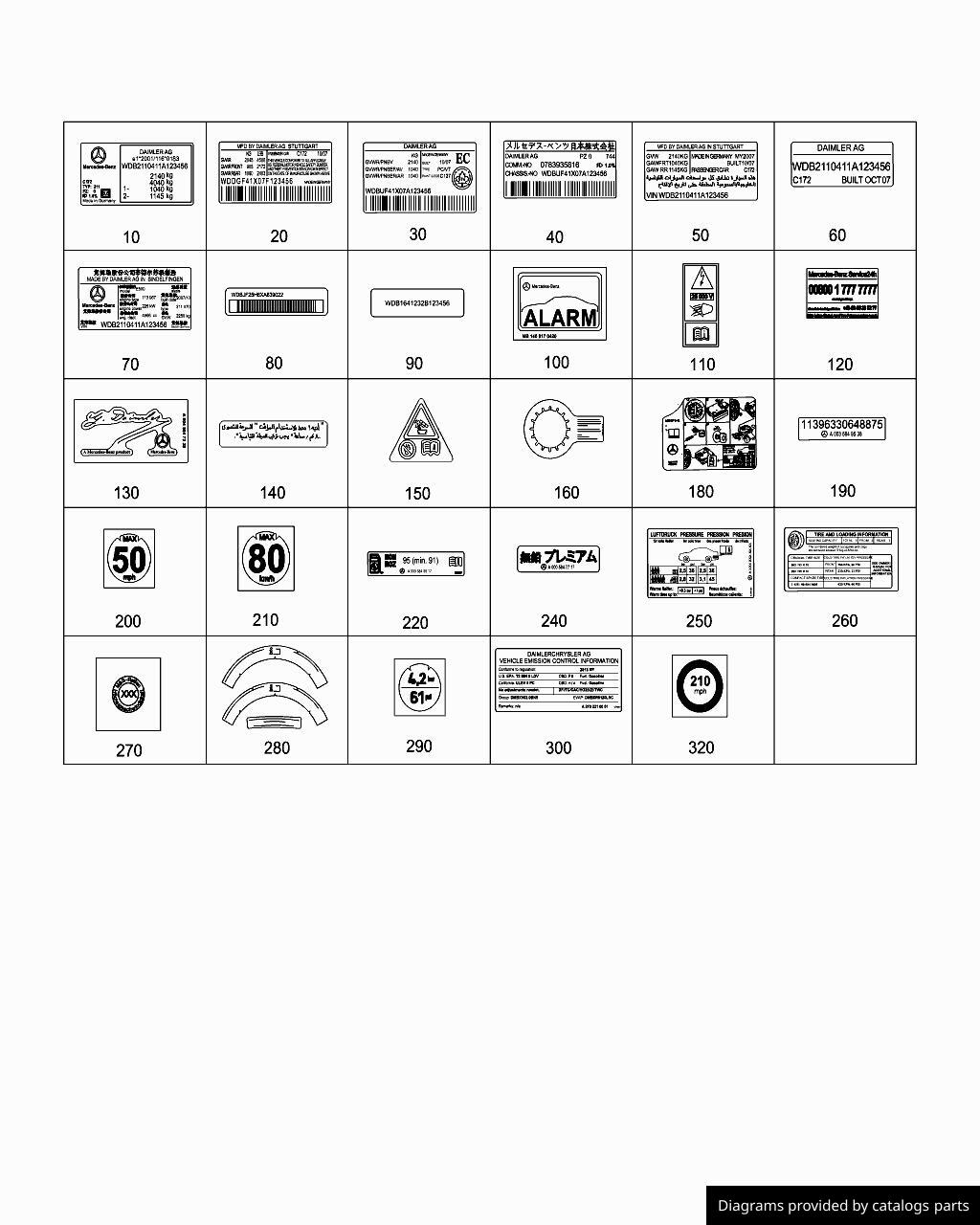 Car part diagram